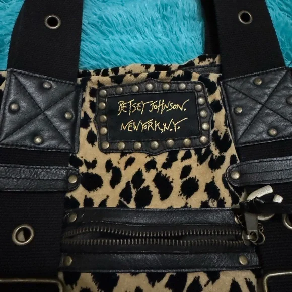 Betseyville Cheetah Print Tote 16”x12” estimated - Picture 2 of 3